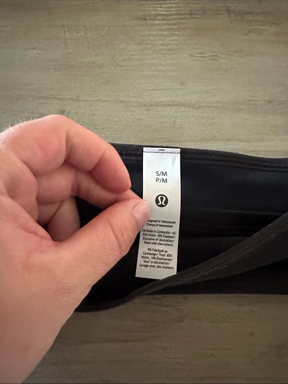 Lululemon Black Stretch running Headband